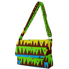 Illustration Abstract Graphic Rainbow Full Print Messenger Bag