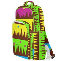 Illustration Abstract Graphic Rainbow Double Compartment Backpack by HermanTelo