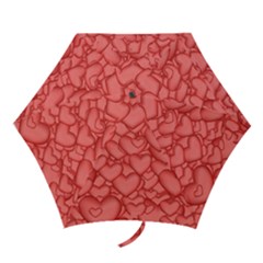 Hearts Love Valentine Mini Folding Umbrellas by HermanTelo