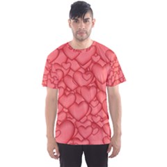 Hearts Love Valentine Men s Sports Mesh Tee