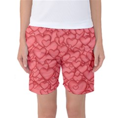 Hearts Love Valentine Women s Basketball Shorts