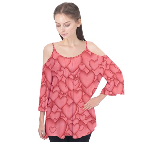 Hearts Love Valentine Flutter Tees by HermanTelo