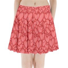 Hearts Love Valentine Pleated Mini Skirt