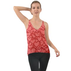 Hearts Love Valentine Chiffon Cami