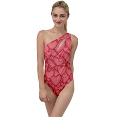 Hearts Love Valentine To One Side Swimsuit