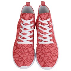 Hearts Love Valentine Men s Lightweight High Top Sneakers