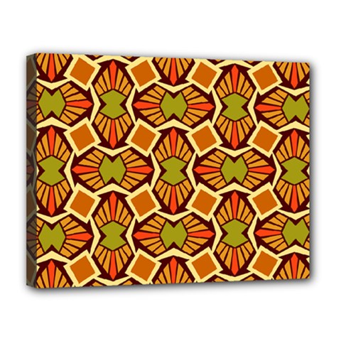 Geometry Shape Retro Canvas 14  X 11  (stretched)