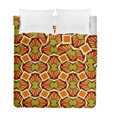 Geometry Shape Retro Duvet Cover Double Side (full/ Double Size) by HermanTelo