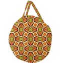 Geometry Shape Retro Giant Round Zipper Tote View2