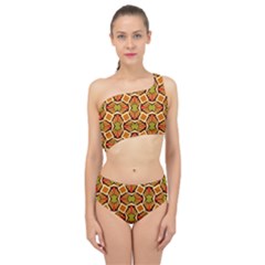 Geometry Shape Retro Spliced Up Two Piece Swimsuit by HermanTelo