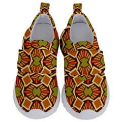 Geometry Shape Retro Kids  Velcro No Lace Shoes