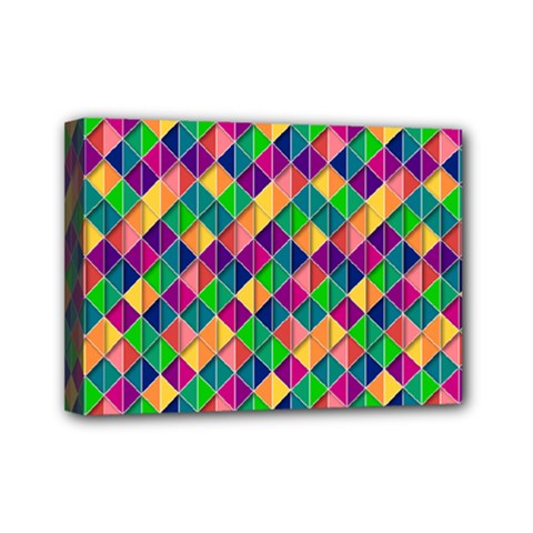 Geometric Triangle Mini Canvas 7  X 5  (stretched)