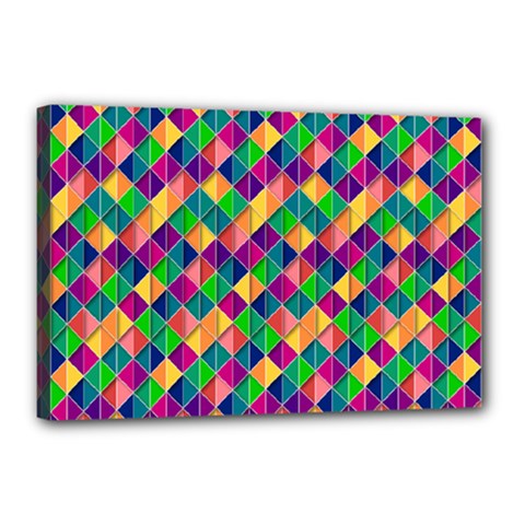 Geometric Triangle Canvas 18  X 12  (stretched)