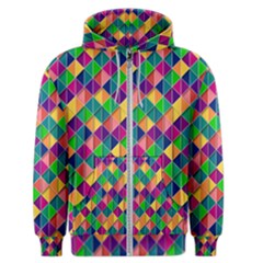 Geometric Triangle Men s Zipper Hoodie