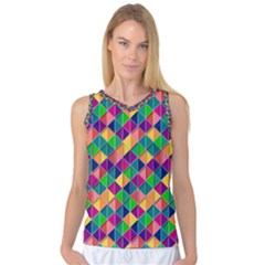 Geometric Triangle Women s Basketball Tank Top