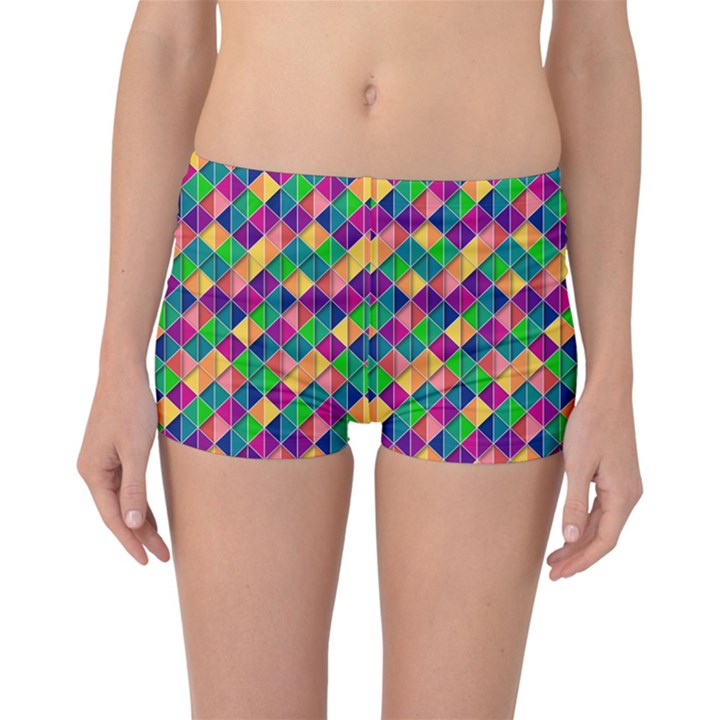 Geometric Triangle Reversible Boyleg Bikini Bottoms