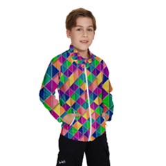 Geometric Triangle Kids  Windbreaker by HermanTelo