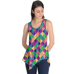 Geometric Triangle Sleeveless Tunic by HermanTelo