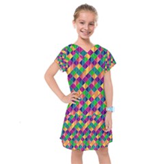 Geometric Triangle Kids  Drop Waist Dress by HermanTelo