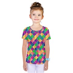 Geometric Triangle Kids  One Piece Tee