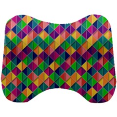 Geometric Triangle Head Support Cushion