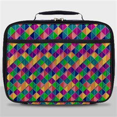 Geometric Triangle Full Print Lunch Bag