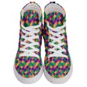 Geometric Triangle Men s Hi-Top Skate Sneakers View1