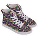 Geometric Triangle Men s Hi-Top Skate Sneakers View3