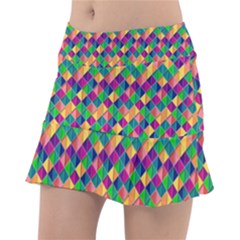 Geometric Triangle Tennis Skirt