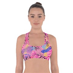 Illustration Reason Leaves Cross Back Sports Bra