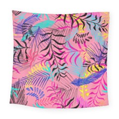 Illustration Reason Leaves Square Tapestry (large)