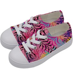 Illustration Reason Leaves Kids  Low Top Canvas Sneakers