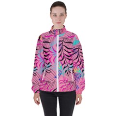 Illustration Reason Leaves Women s High Neck Windbreaker by HermanTelo