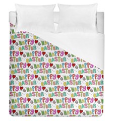 Holidays Happy Easter Duvet Cover (queen Size) by HermanTelo