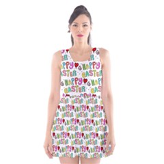 Holidays Happy Easter Scoop Neck Skater Dress by HermanTelo