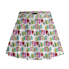 Holidays Happy Easter Mini Flare Skirt