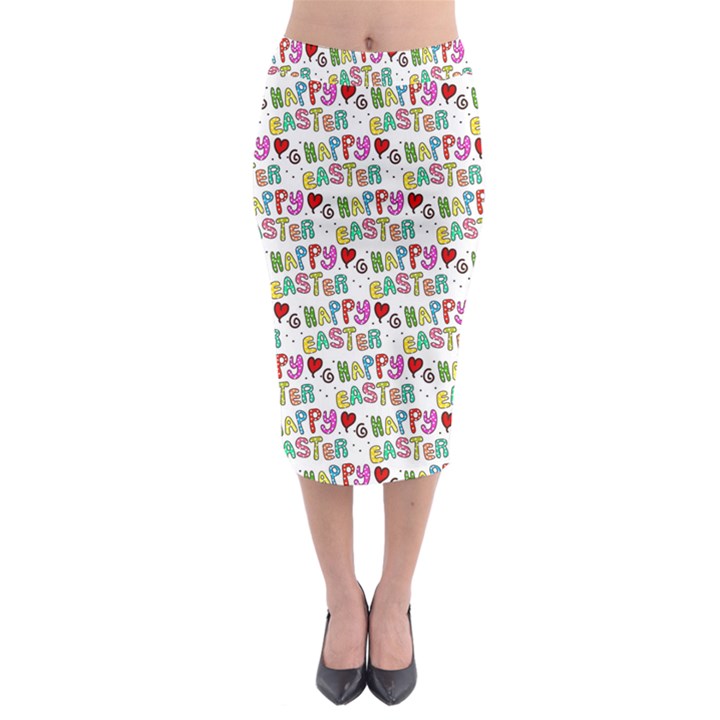 Holidays Happy Easter Midi Pencil Skirt