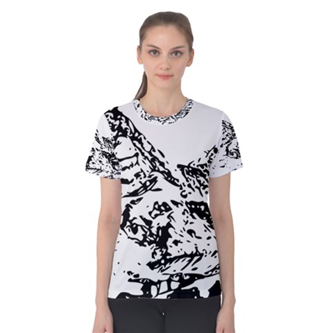 Mountain Ink Women s Cotton Tee by HermanTelo