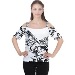 Mountain Ink Cutout Shoulder Tee