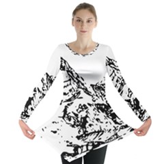 Mountain Ink Long Sleeve Tunic  by HermanTelo