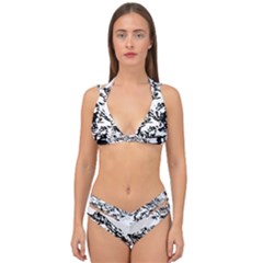 Mountain Ink Double Strap Halter Bikini Set