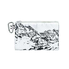 Mountain Ink Canvas Cosmetic Bag (small)