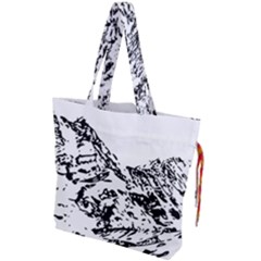 Mountain Ink Drawstring Tote Bag