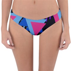 Memphis Pattern Geometric Abstract Reversible Hipster Bikini Bottoms