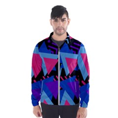 Memphis Pattern Geometric Abstract Men s Windbreaker