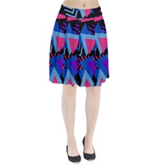 Memphis Pattern Geometric Abstract Pleated Skirt by HermanTelo