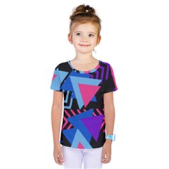 Memphis Pattern Geometric Abstract Kids  One Piece Tee