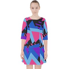 Memphis Pattern Geometric Abstract Pocket Dress