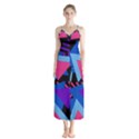 Memphis Pattern Geometric Abstract Button Up Chiffon Maxi Dress View1