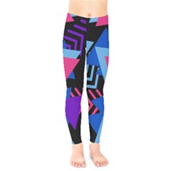 Memphis Pattern Geometric Abstract Kids  Legging